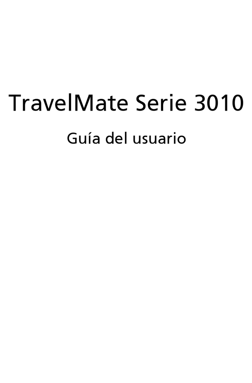 Acer TravelMate 3010 User manual