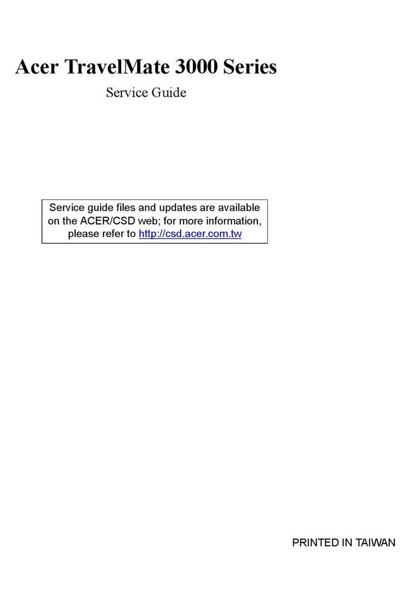 Acer TravelMate 3000 Service guide