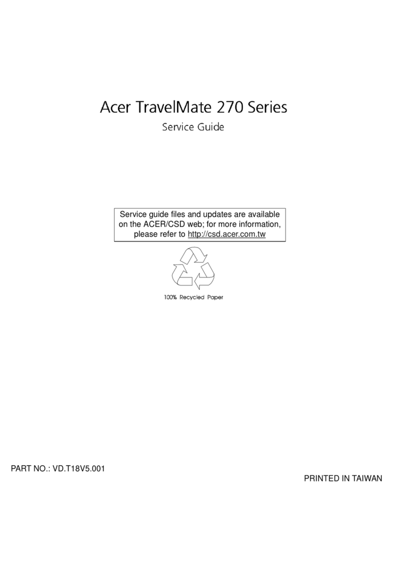 Acer TravelMate 270 Series Service guide
