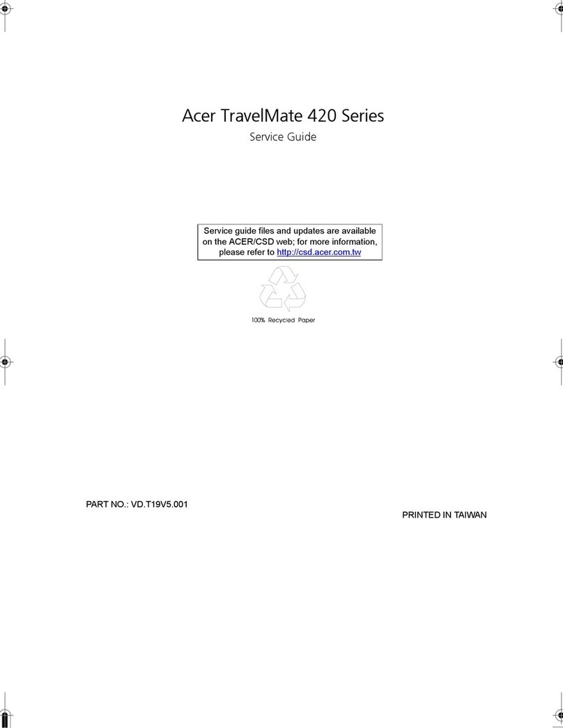 Acer TravelMate 420 Service guide