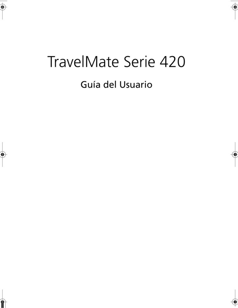 Acer TravelMate 420 Quick start guide