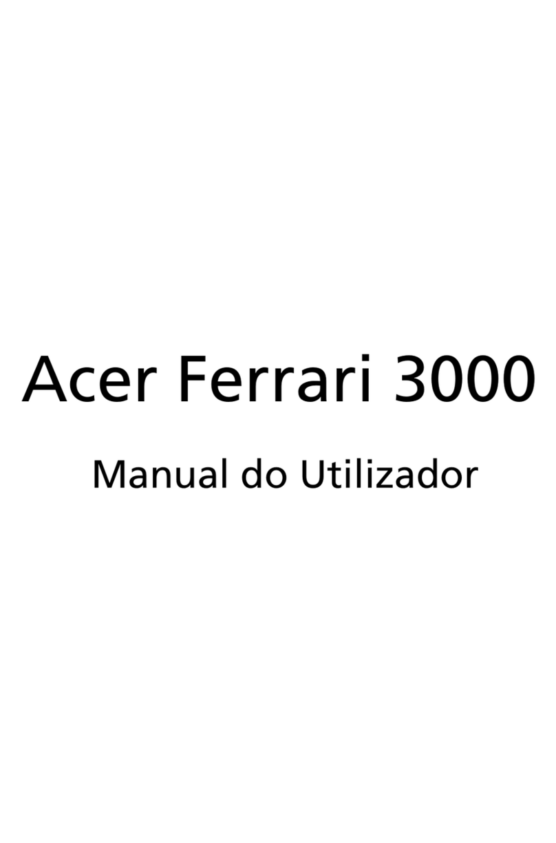 Acer Ferrari 3000 Manual do utilizador