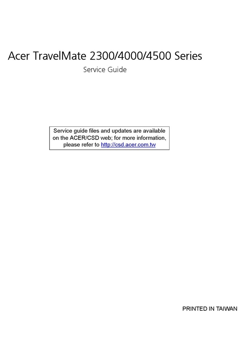 Acer Travelmate 2300 Series Service guide