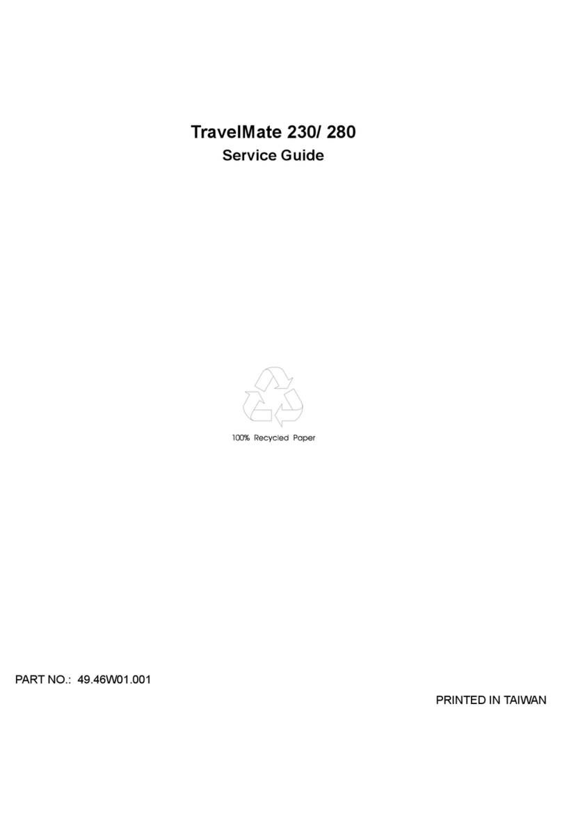 Acer TravelMate 230 Series User manual Acer TravelMate 230 Series User manual