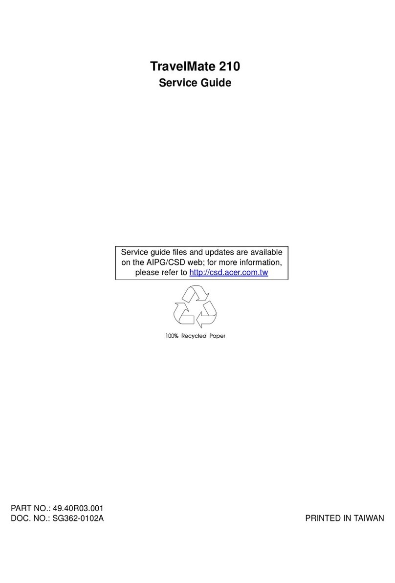 Acer TravelMate 210 series Service guide Acer TravelMate 210 series Service guide