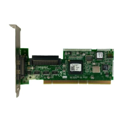 Adaptec 29160LP - SCSI Card Storage Controller U160 160... User manual