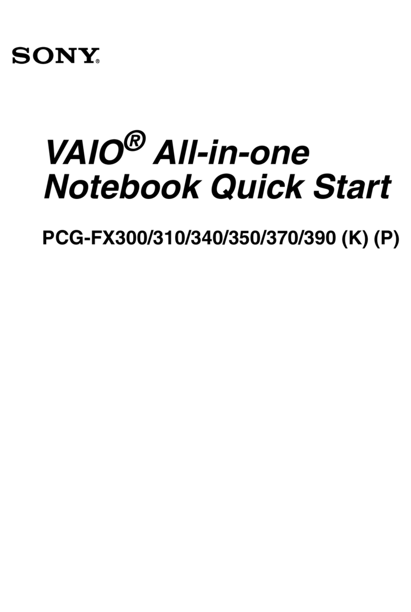 Sony PCG-FX300 User manual
