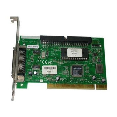 Adaptec 2920C - AHA - Storage Controller User manual