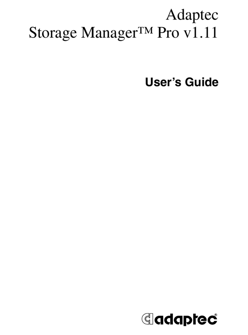 Adaptec 2110S - SCSI RAID Controller User manual