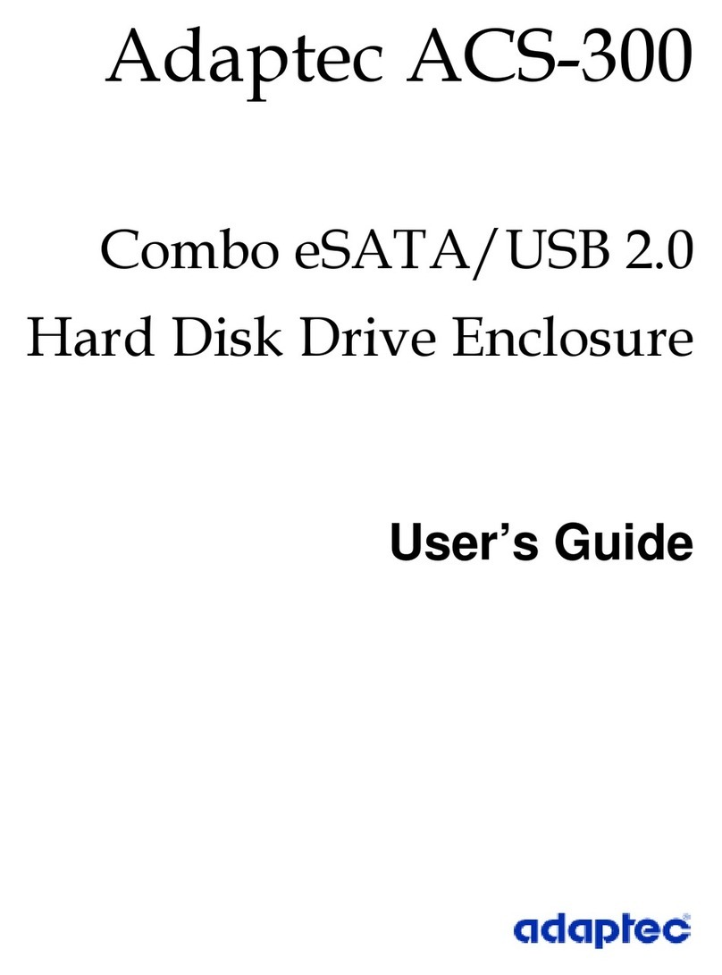 Adaptec ACS 200 User manual Adaptec ACS 200 User manual