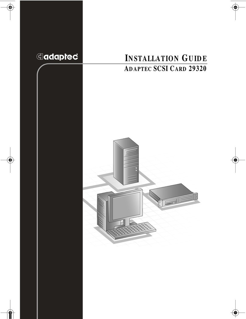 Adaptec 29320-R - SCSI Card RAID Controller installation guide