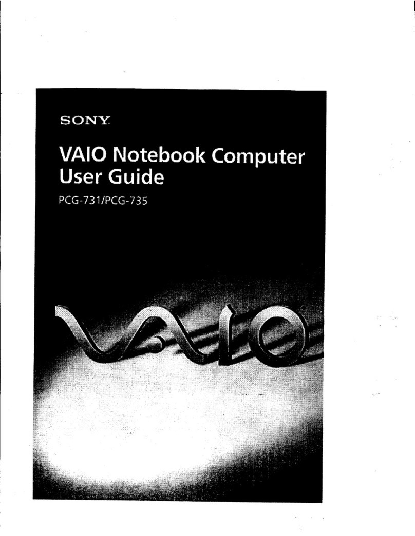 Sony VAIO PCG-731 User manual