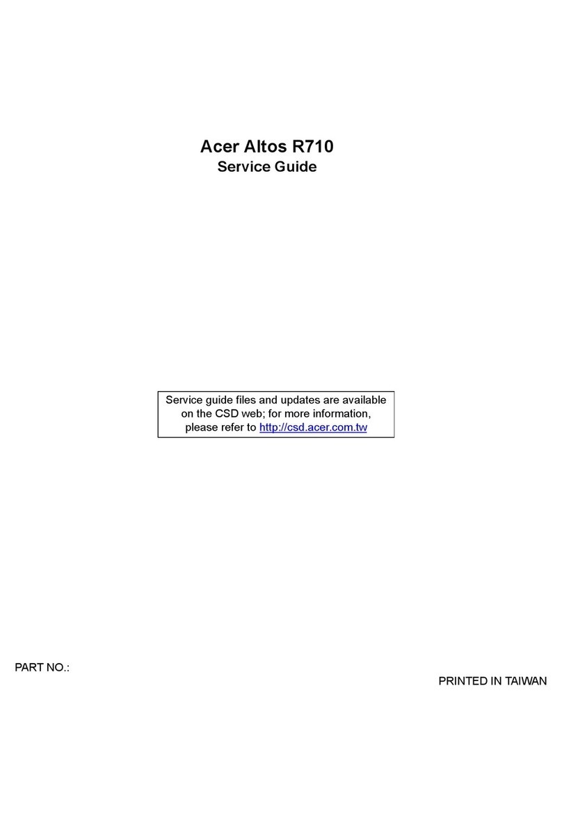 Acer Altos R710 User manual