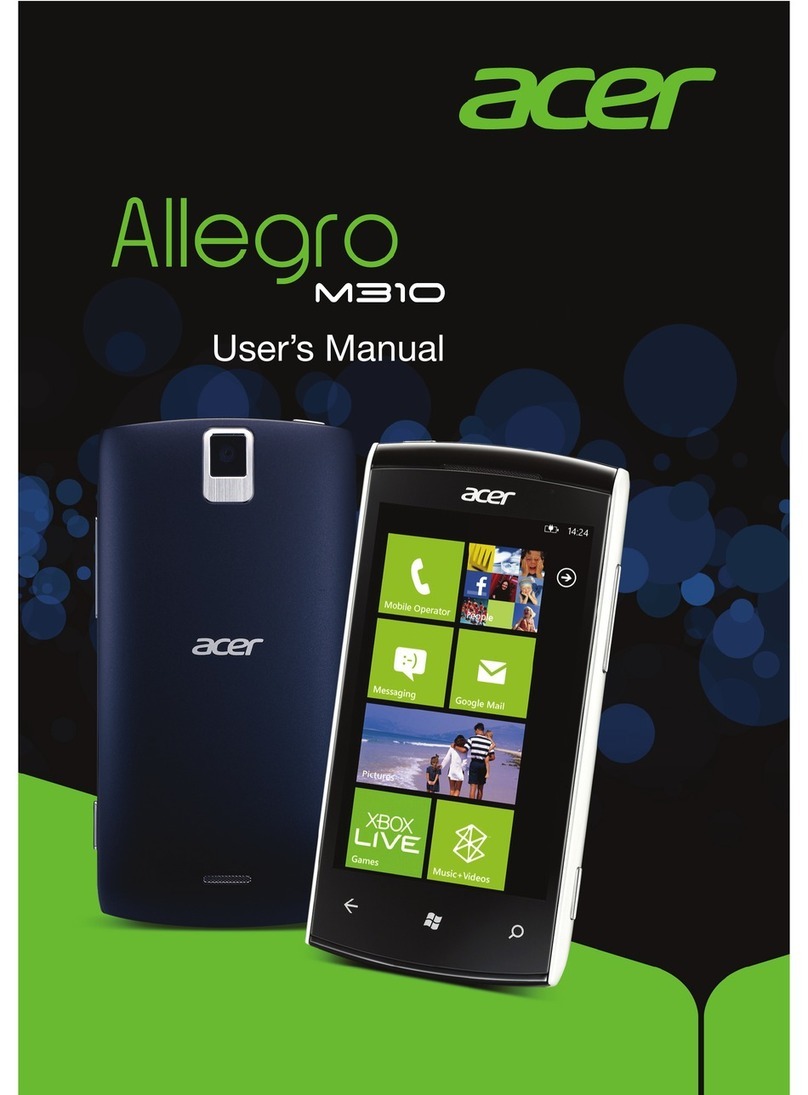Acer Allegro M310 User manual