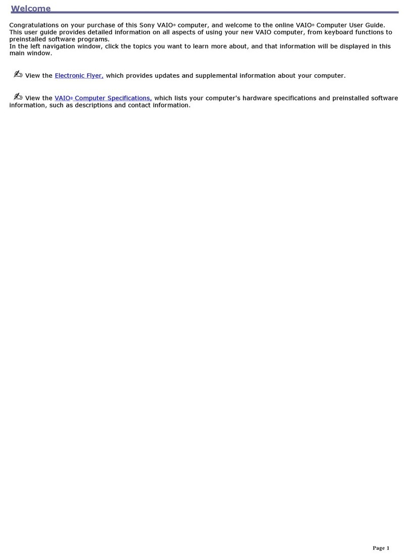 Sony PCG-FRV26 VAIO User Guide  (primary manual) User manual