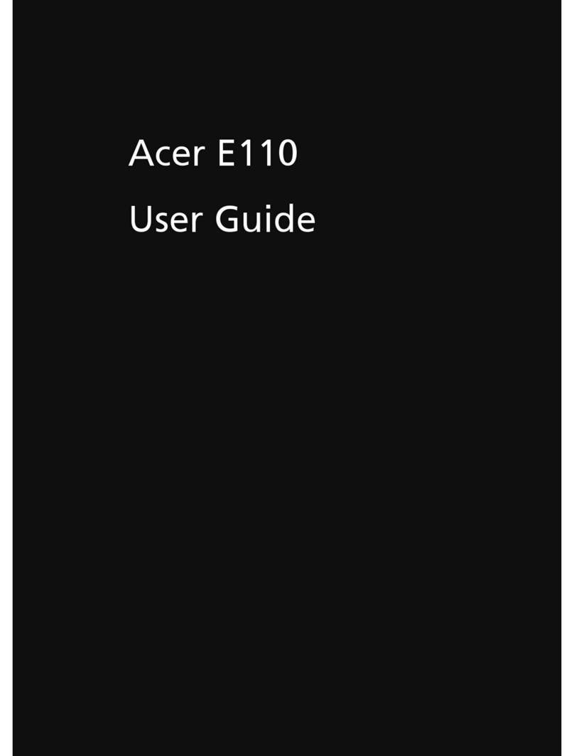 Acer E110 User manual