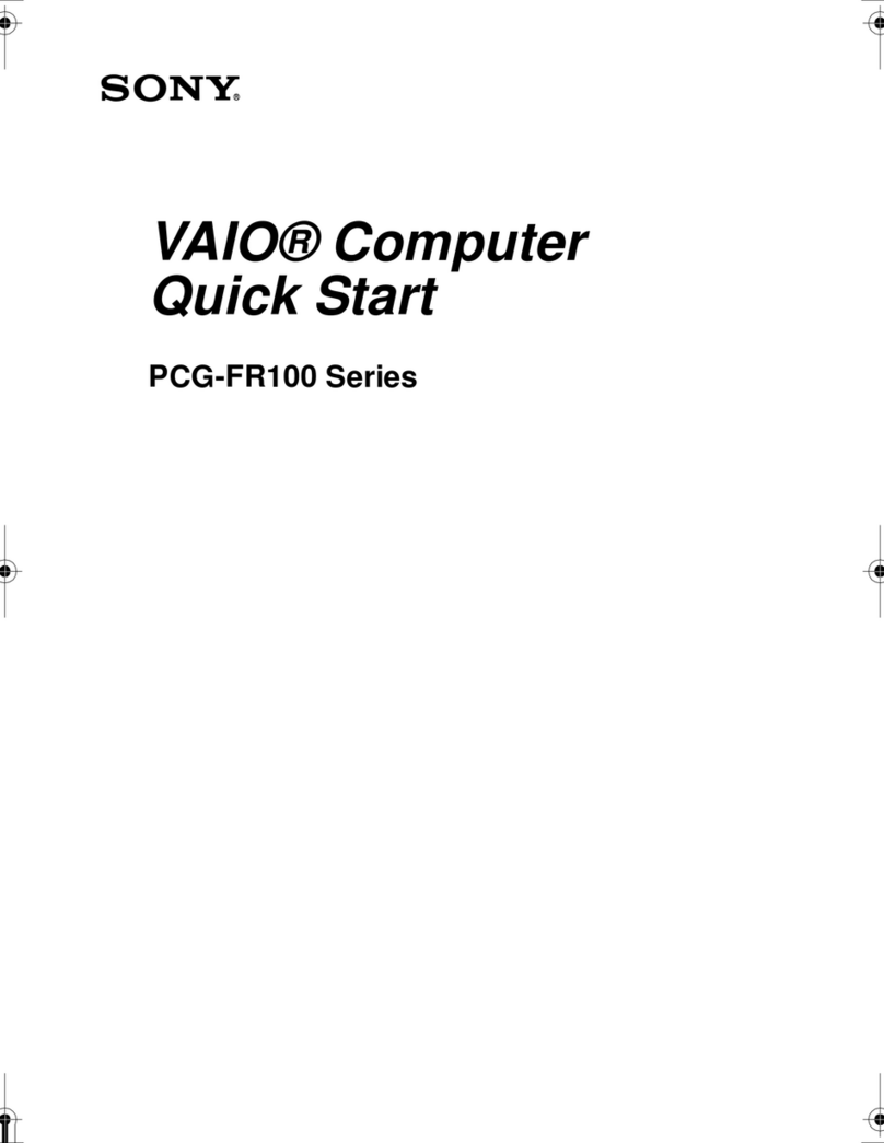 Sony VAIO PCG-FR130 User manual