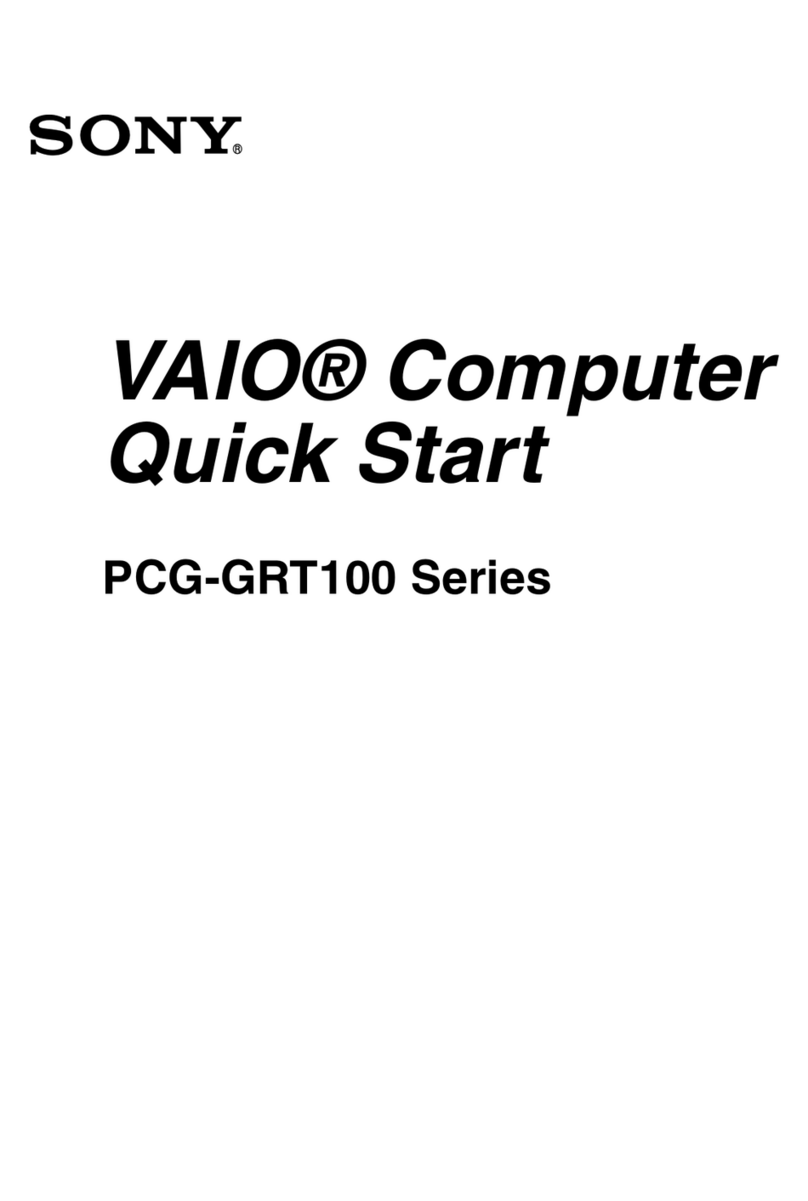 Sony Vaio PCG-GRT100 Series User manual