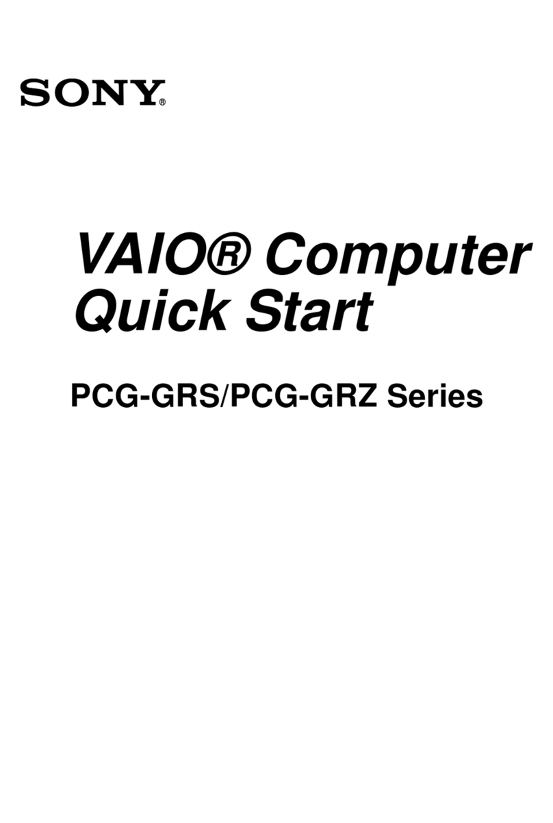 Sony PCG-GRS700P quick start guide