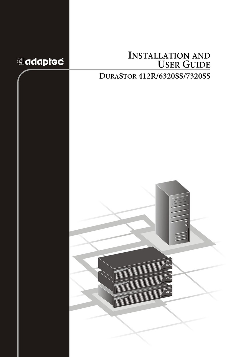 Adaptec 6320SS User manual Adaptec 6320SS User manual