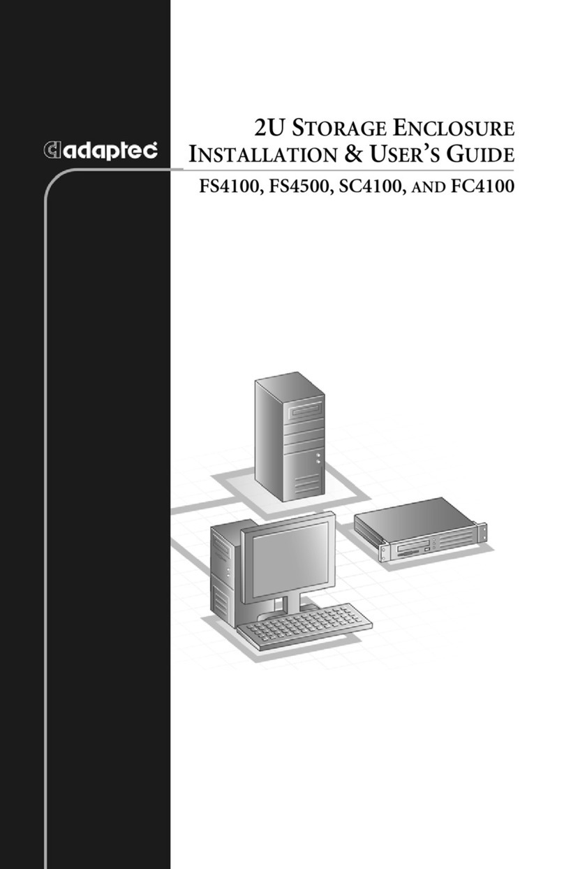 Adaptec FS4500 - Hard Drive Array Installation & user guide