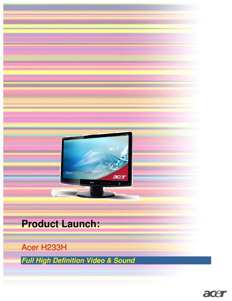 Acer H233H User manual