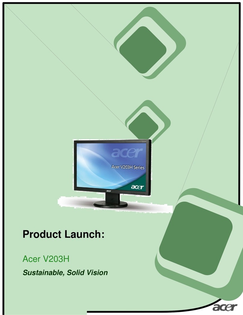Acer V203HQ User manual