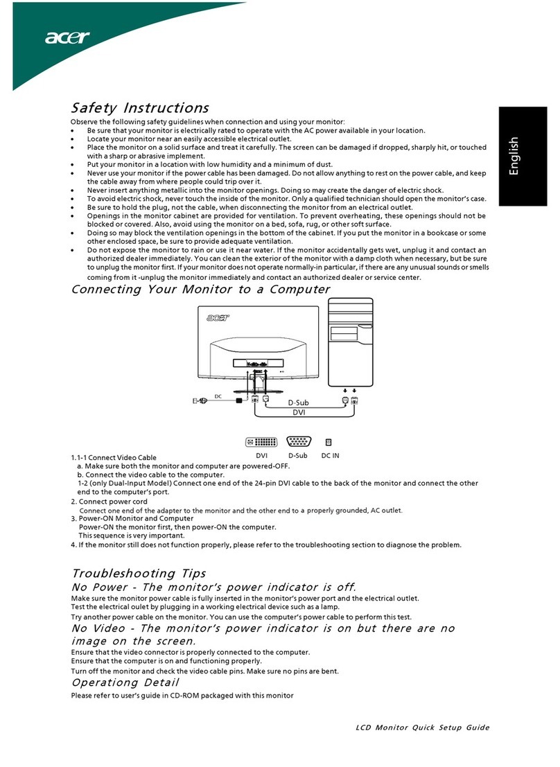 Acer S182HL User manual