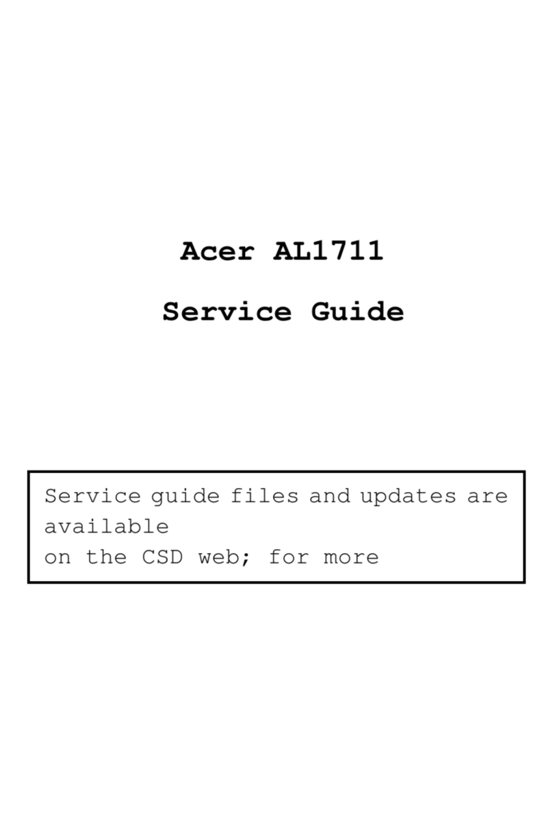 Acer AL1711 User manual