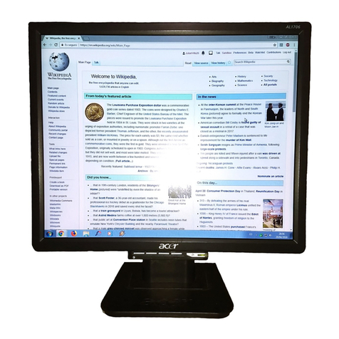 Acer AL1706 User manual