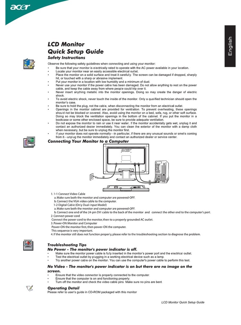 Acer AL1516W User manual