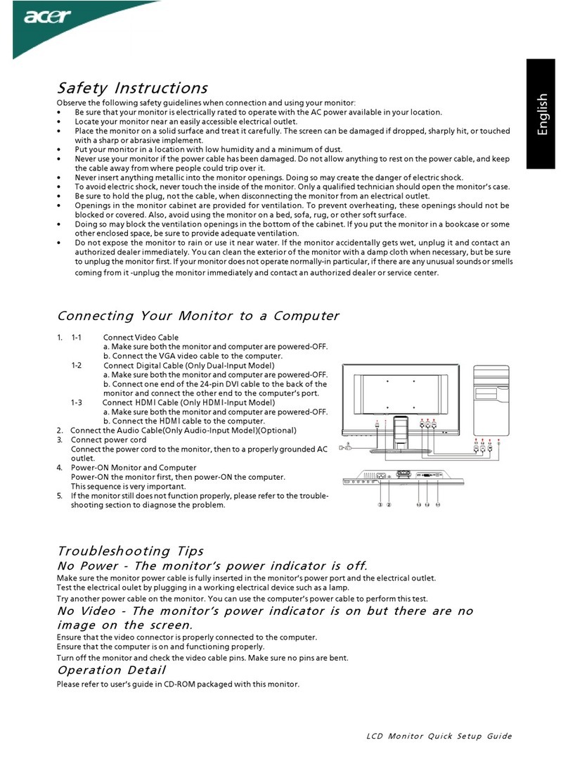 Acer A231HL User manual
