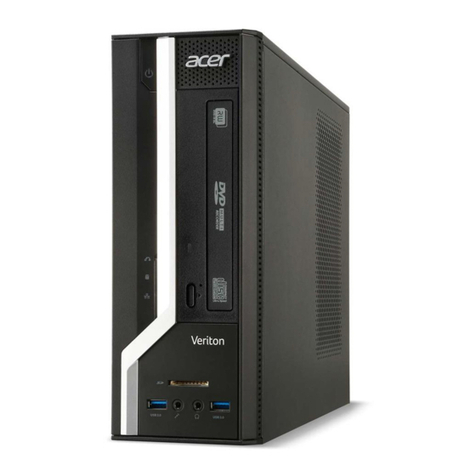 Acer Veriton X2610 User manual Acer Veriton X2610 User manual