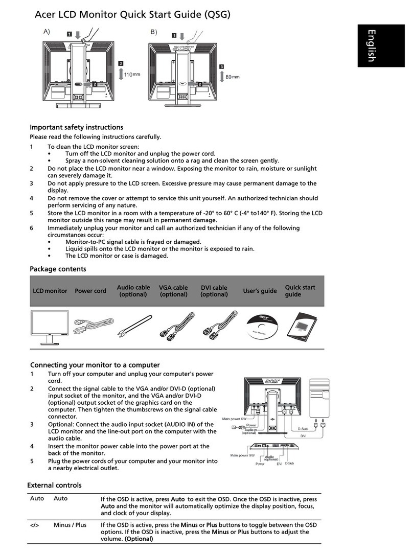Acer B203HV User manual