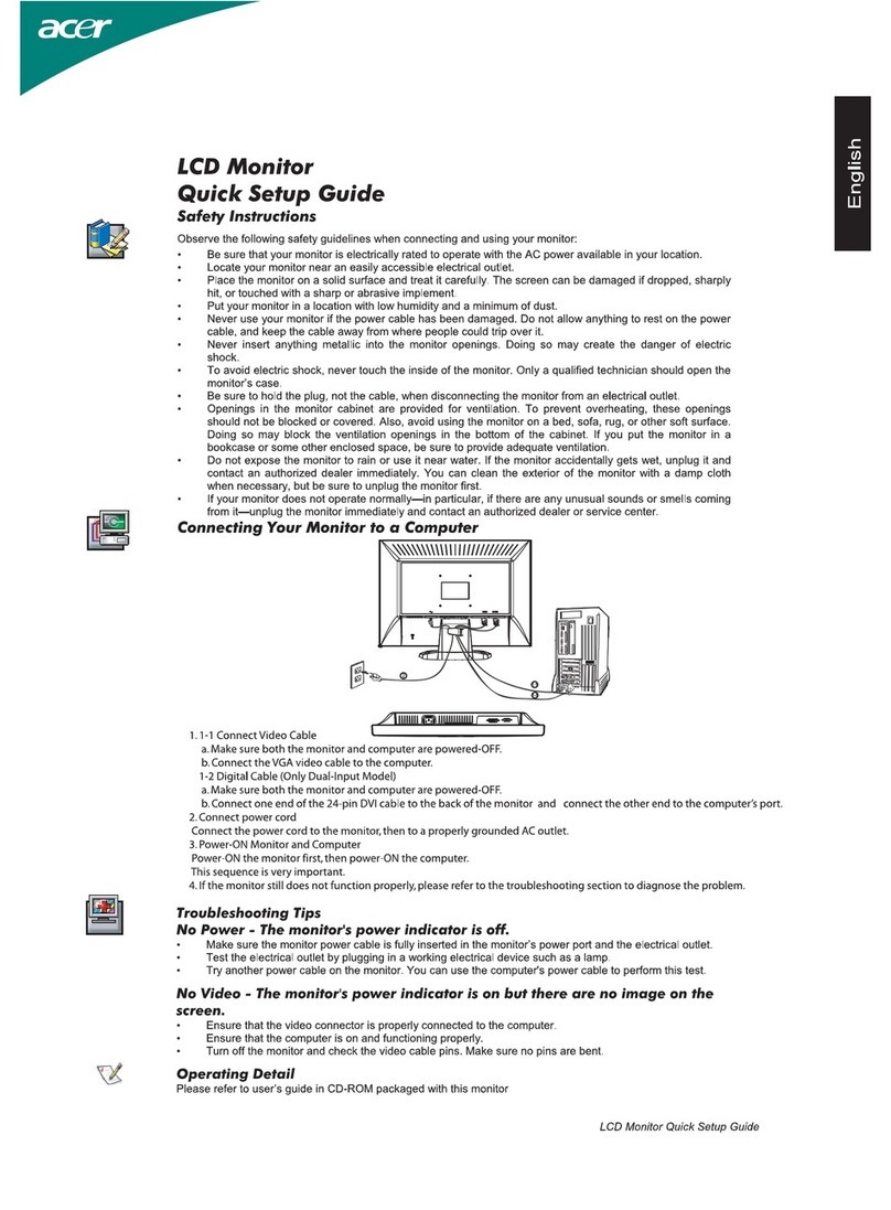 Acer AL2002W User manual