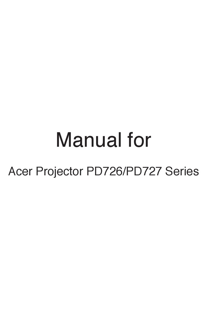 Acer PD726 Series User manual Acer PD726 Series User manual