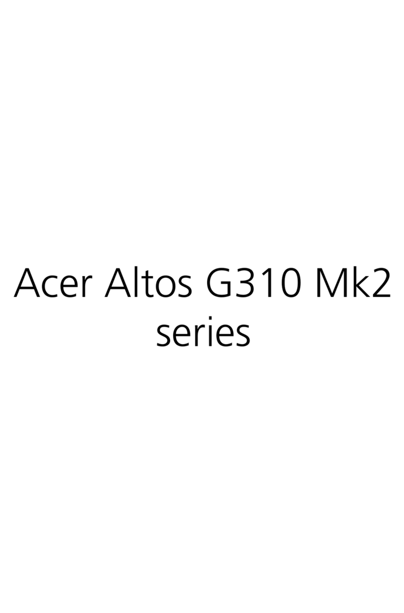 Acer Altos G310 MK2 Series User manual Acer Altos G310 MK2 Series User manual