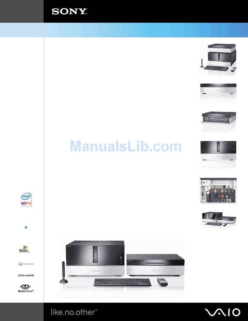 Sony VGP-XL1B2 - Vaio Digital Living System Media... Specifications