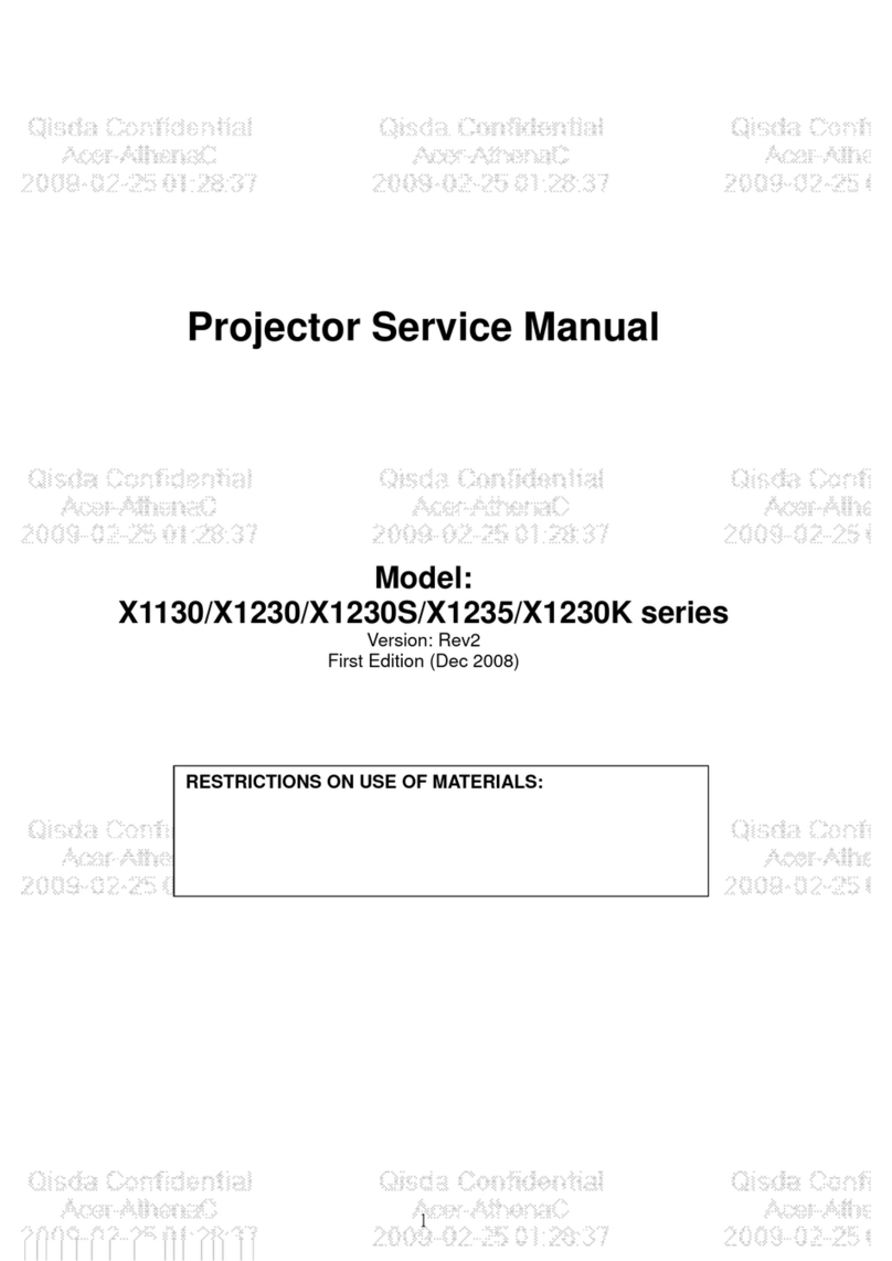 Acer X1230S Series User manual