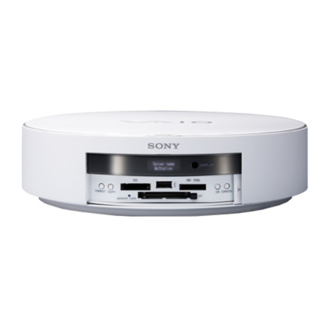 Sony VGF-HS1 - Vaio Home Server User manual