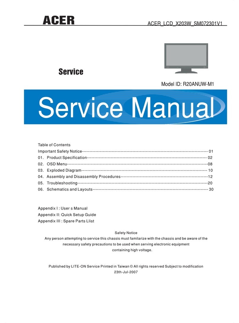 Acer X203 User manual