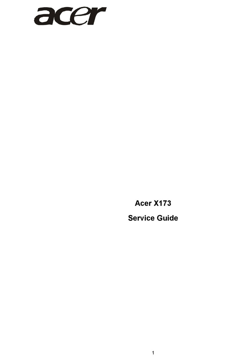Acer X173 User manual