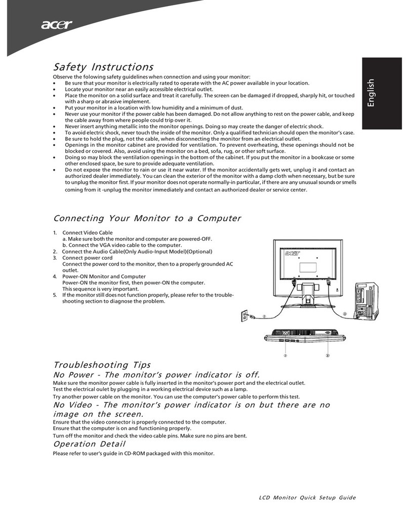 Acer X163WL User manual