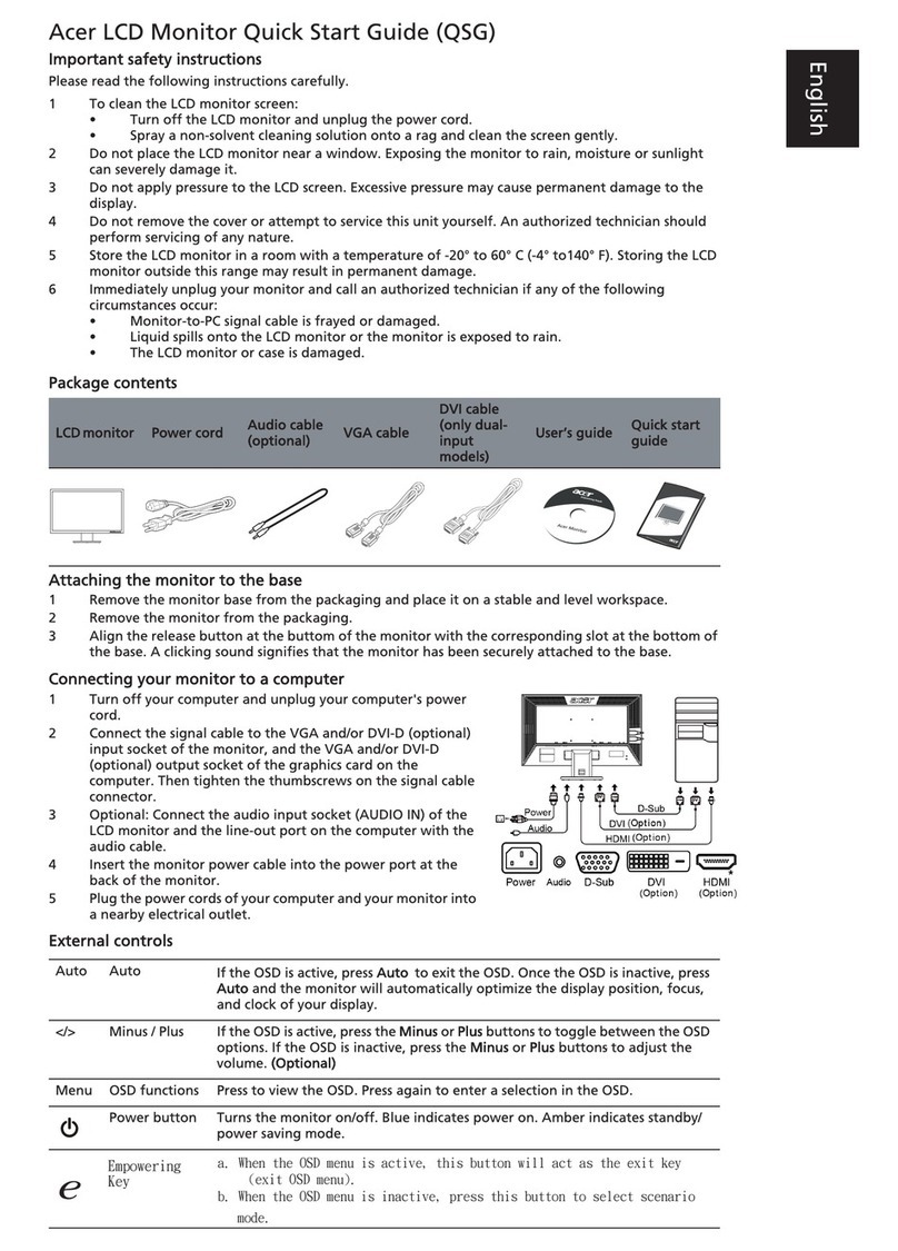 Acer V243H User manual