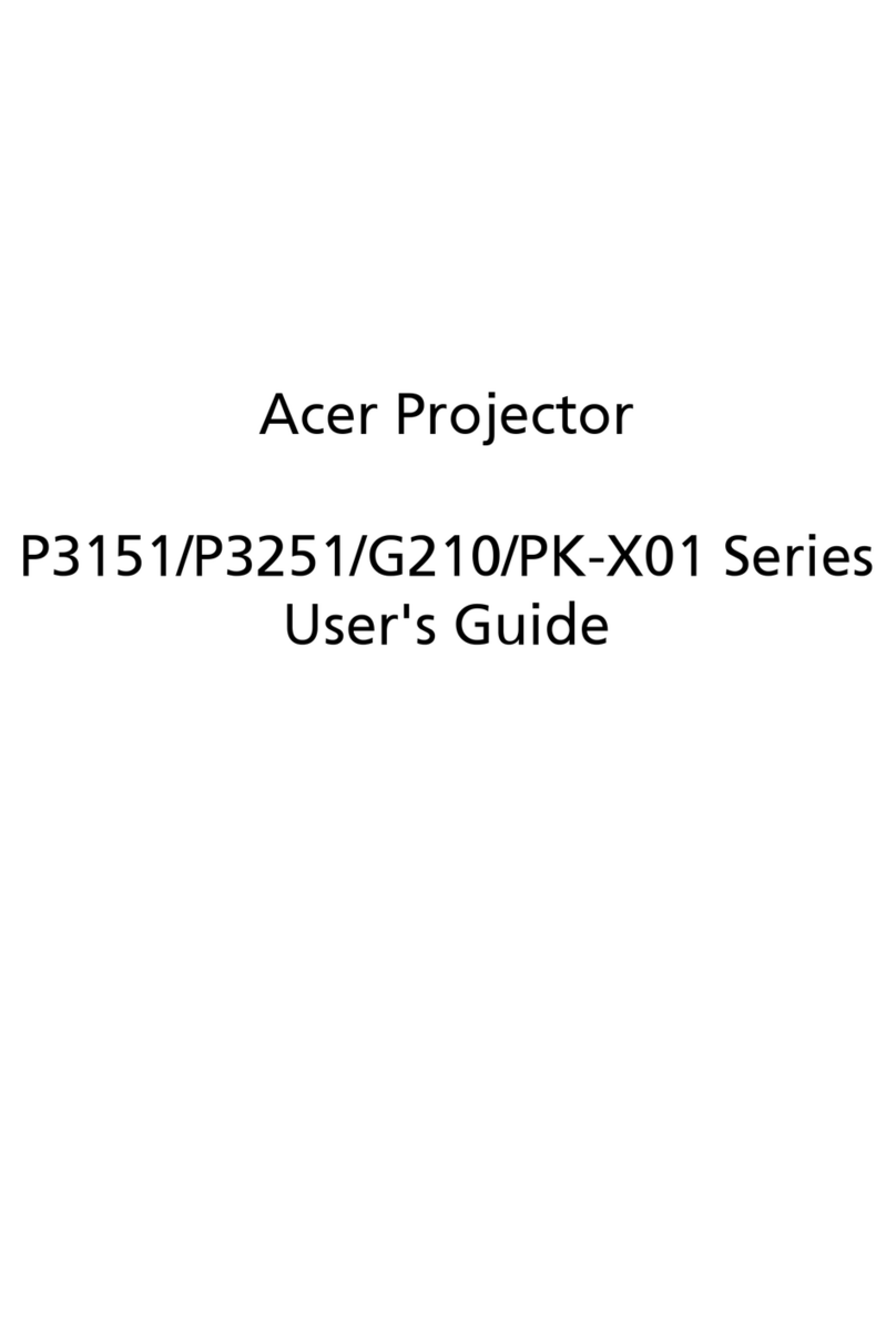 Acer P3251 Series User manual Acer P3251 Series User manual