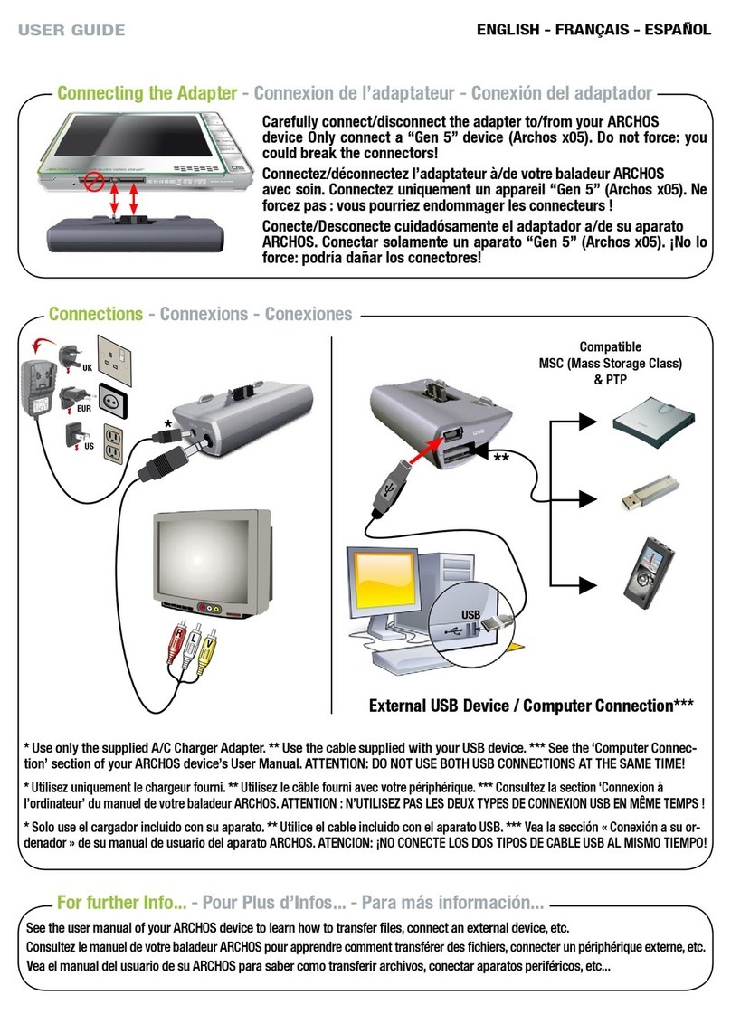 Archos 501192 - Mini Dock user guide