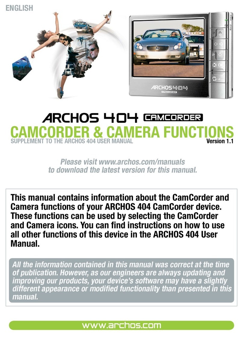 Archos 500867 - 404 Camcorder Configuration guide