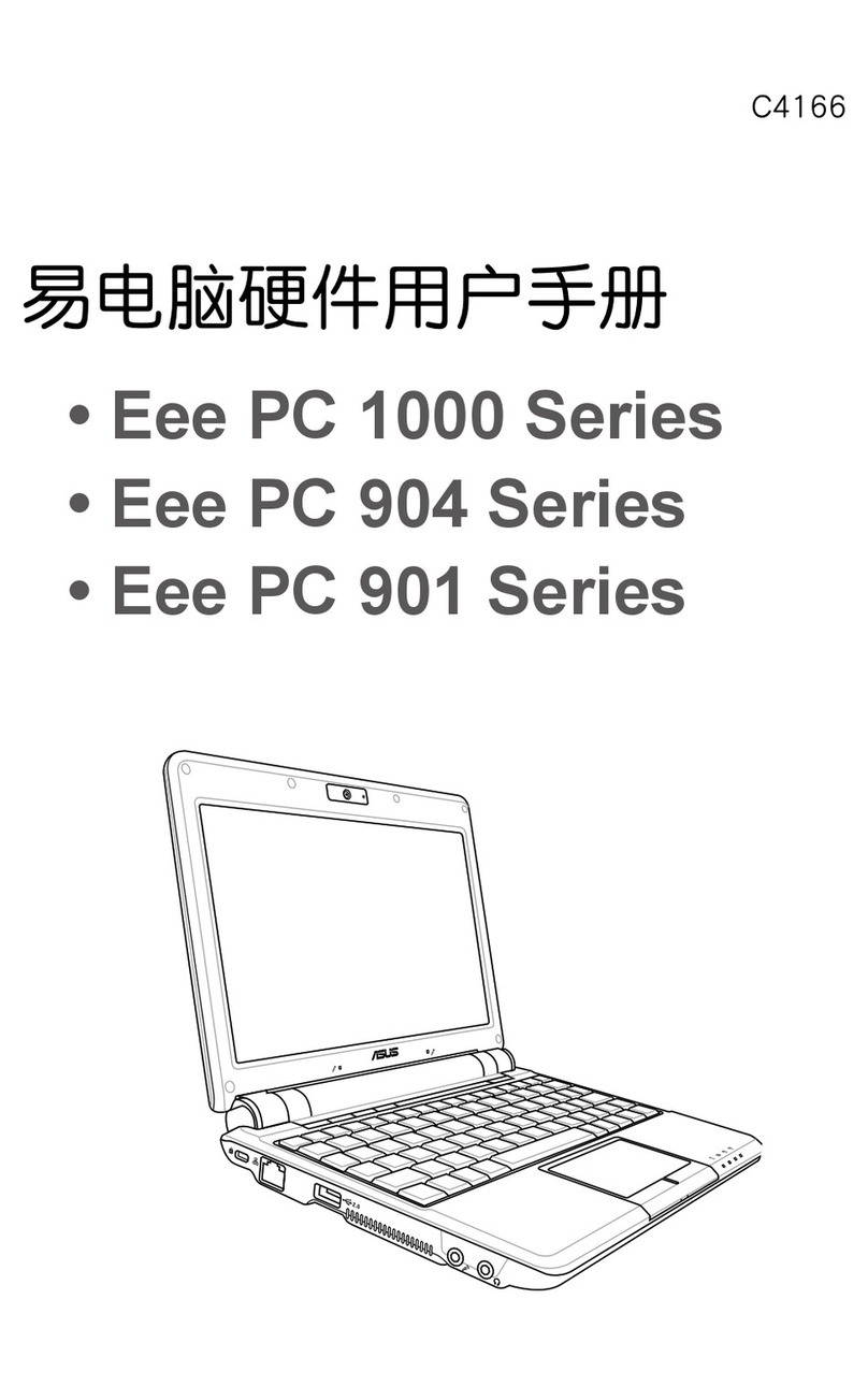 Asus 1000HA - Eee PC - Atom 1.6 GHz User manual