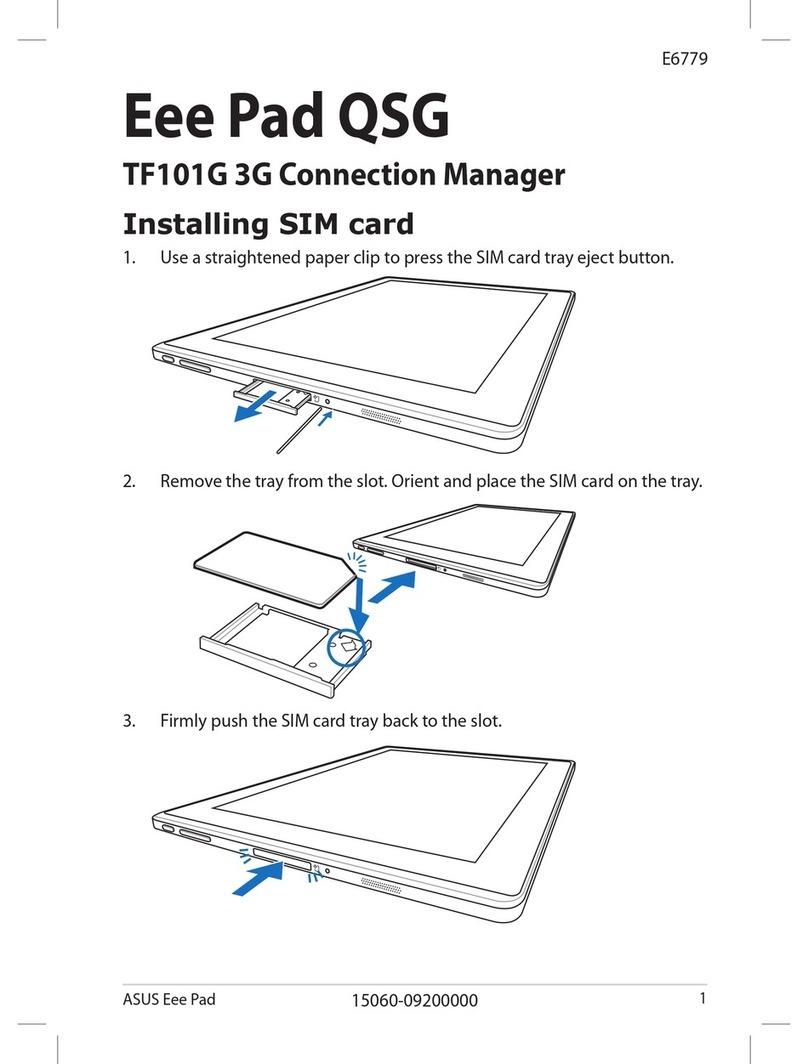 Asus Eee Pad Transformer TF101G User manual