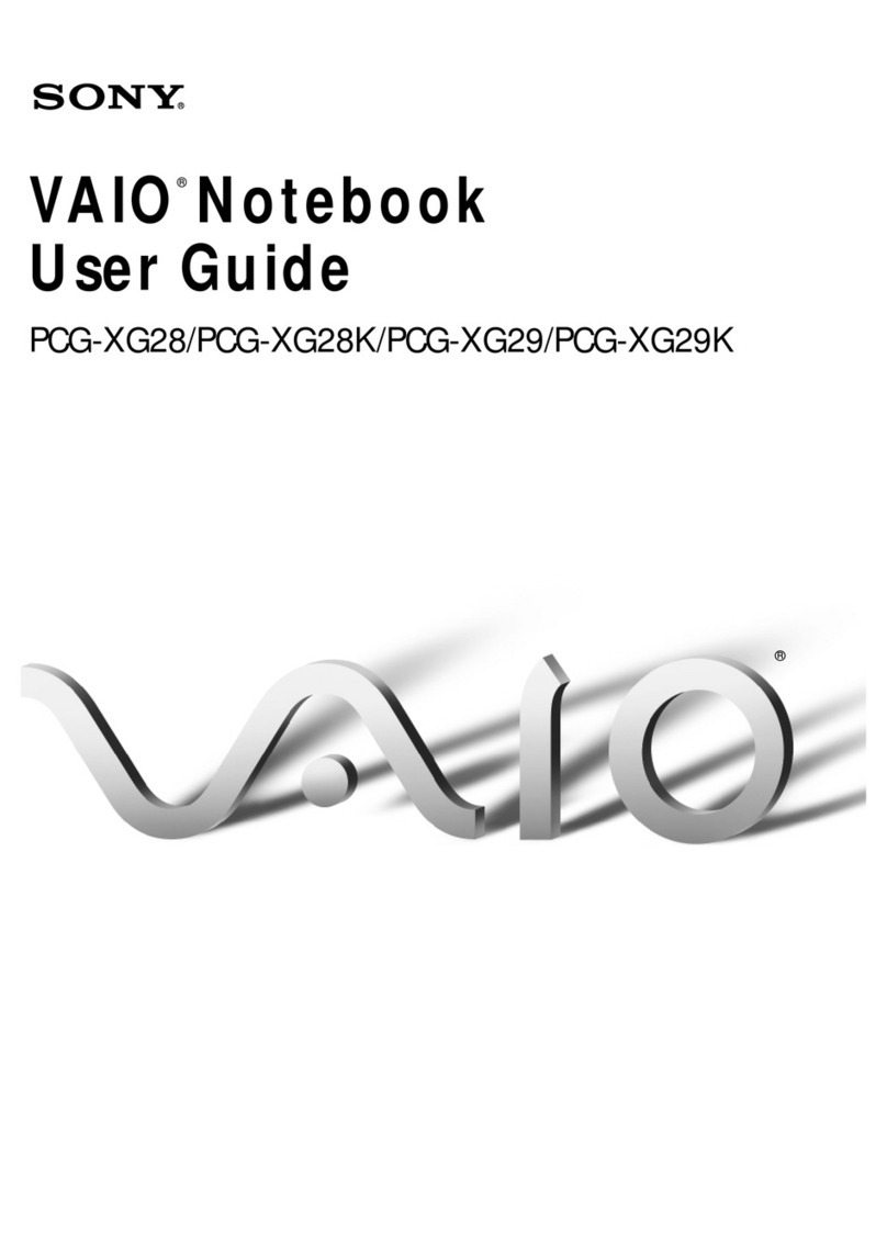 Sony VAIO PCG-XG28 user guide